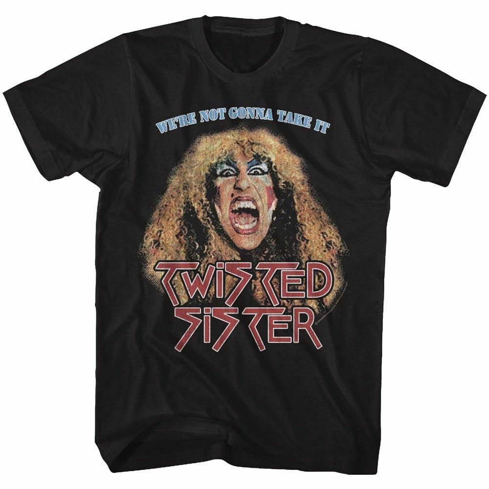 Twisted Sister Not Gonna Take It Black Adult T-Shirt Unisex T-Shirt S