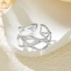 Elegant Wave Ring for Women - 18K Gold Electroplated Stainless Steel