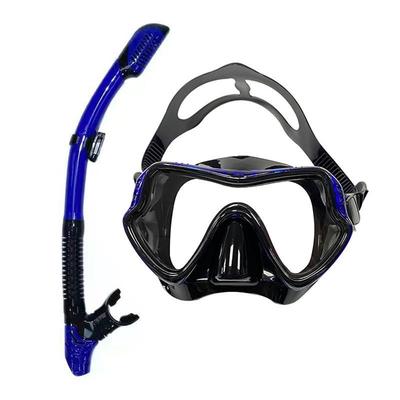 Full Dry Snorkeling Set: Diving Mask with PVC Silicone Snorkel Mouthpiece