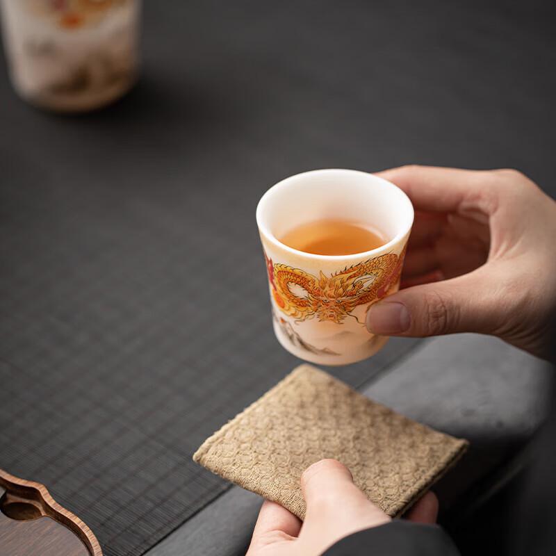 Su's Masterpiece Dragon Fortune Unglazed Porcelain Tea Set