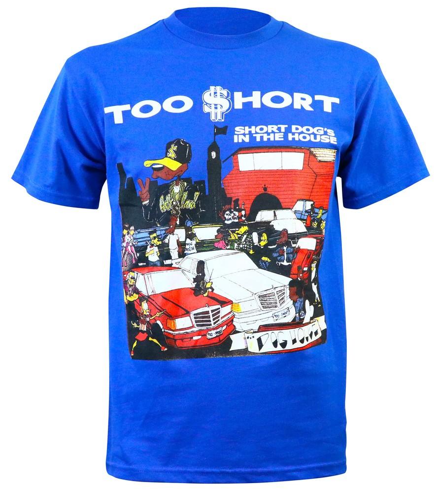 Authentic TOO SHORT Short Dog Slim-Fit T-Shirt Blue S-2XL NEW Unisex T-Shirt S