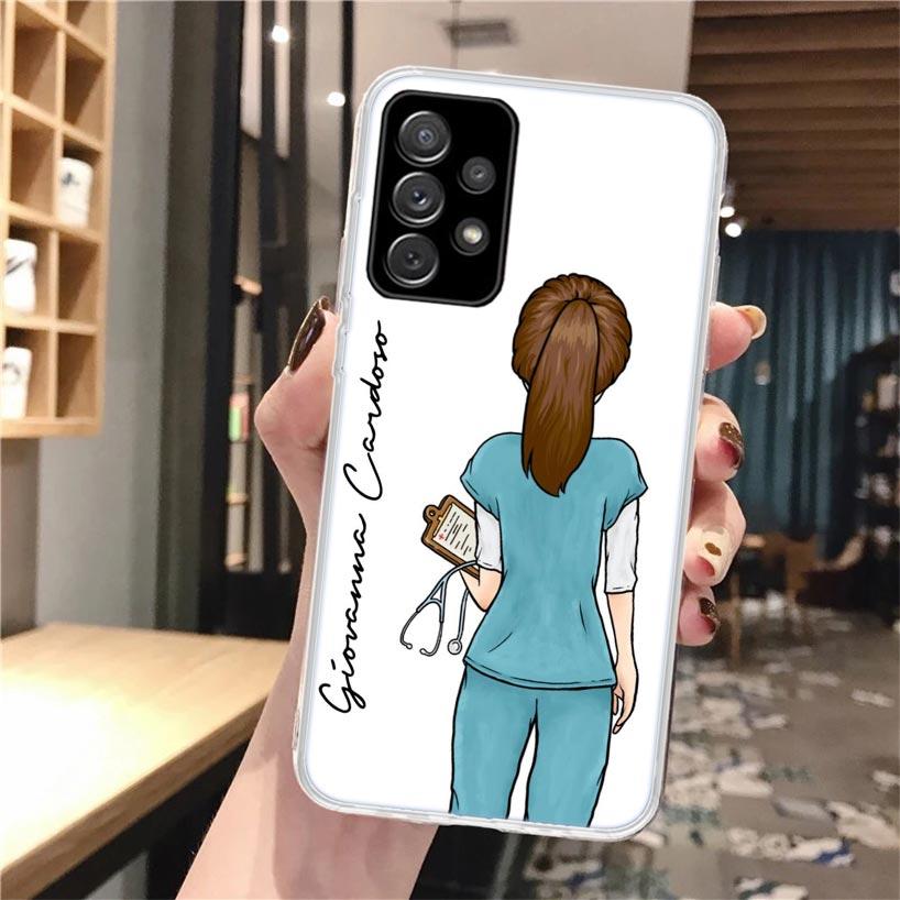 Medicine Nurse Doctor Soft Phone Case For Samsung Galaxy A16 A26 A36 A56 A15 A14 A13 A55 A54 A53 A35 A34 A33 A25 A24 A23 A05S A0