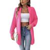 Women's autumn and winter new coat European and American women's clothing simple fashion loose sweater pearl bead cardigan