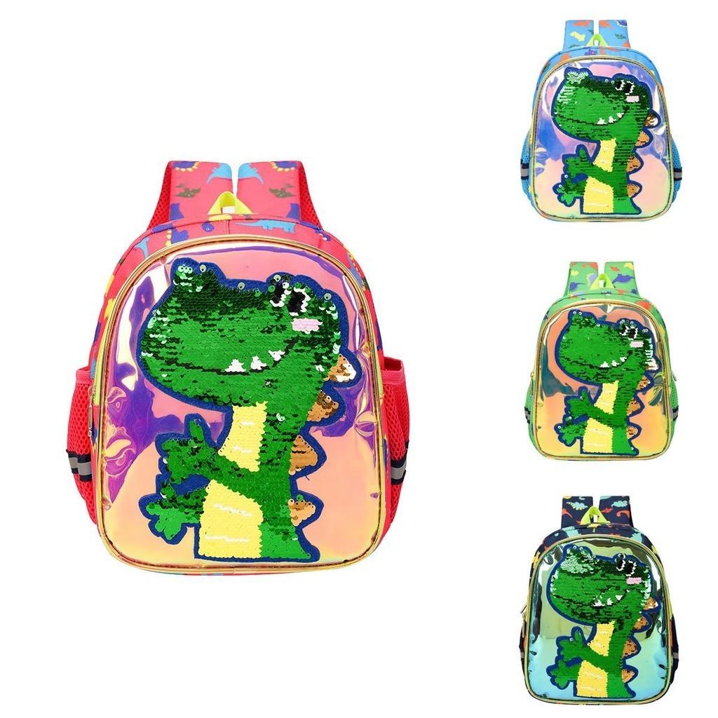 Charming Sequin Dinosaur Preschool Backpack Neutral For Boys And Girls