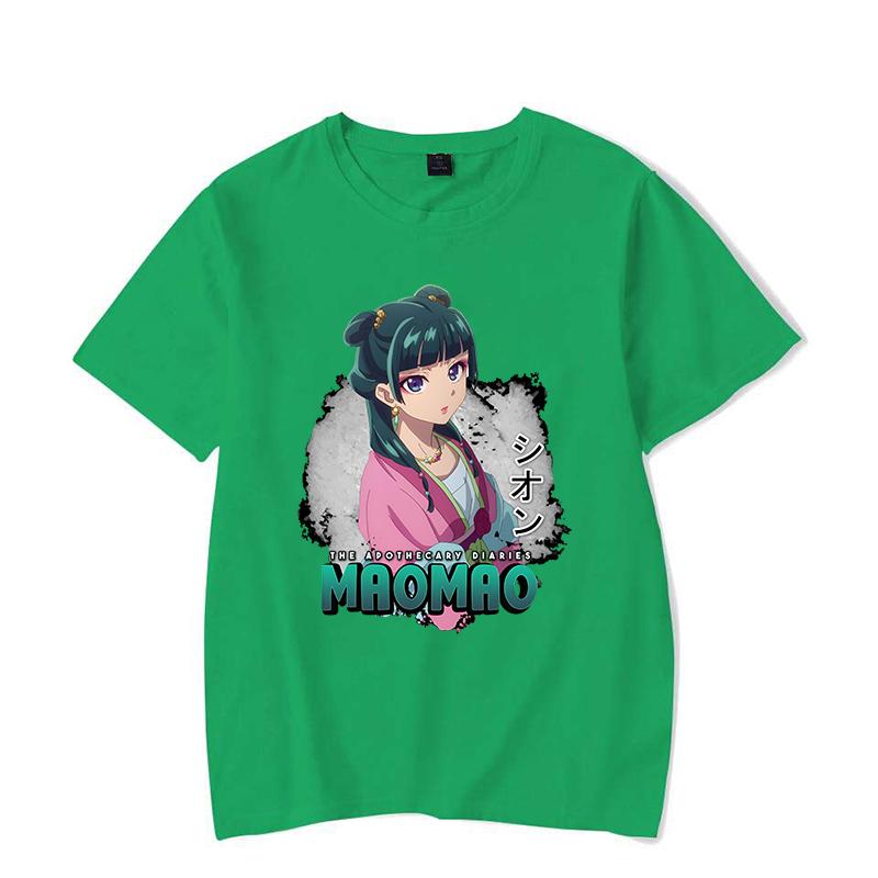 

New Hot Anime The Apothecary Diaries Maomao Print Short Sleeve Casual T-shirt Summer Women Men Fashion Harajuku Short Sleeve 4XL