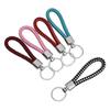 Men's Practical Woven Leather Keyring - Creative Thickened Rope Bag Pendant