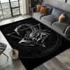 Kristal Fluweel Schorpioen Schedel Print Vloerkleed - Groot Antislip Tapijt voor Slaapkamer, Woonkamer, Huisdecoratie, 100% Polyester, Gotische Esthetiek,
