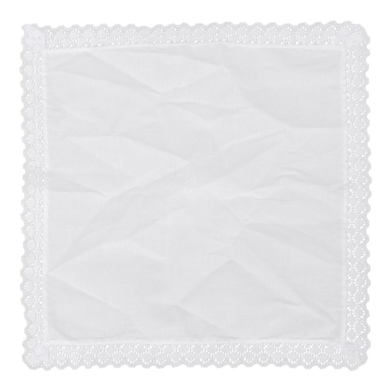 White Lace Handkerchief for Women Wedding Handkerchief Pocket Handkerchief for Bride Groom Wedding Gift