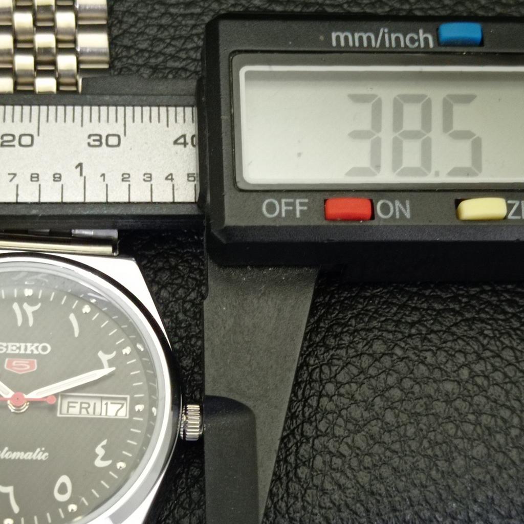 JAPAN VINTAGE REFURBISHED SEIKO 5 AUTOMATIC 6309A MENS BLACK WATCH A441349-5 Sk-a441349