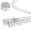 Customizable Ceiling Curtain Track Kits 3Meter White Rails with All Accessories Set for Functional Window Treatments