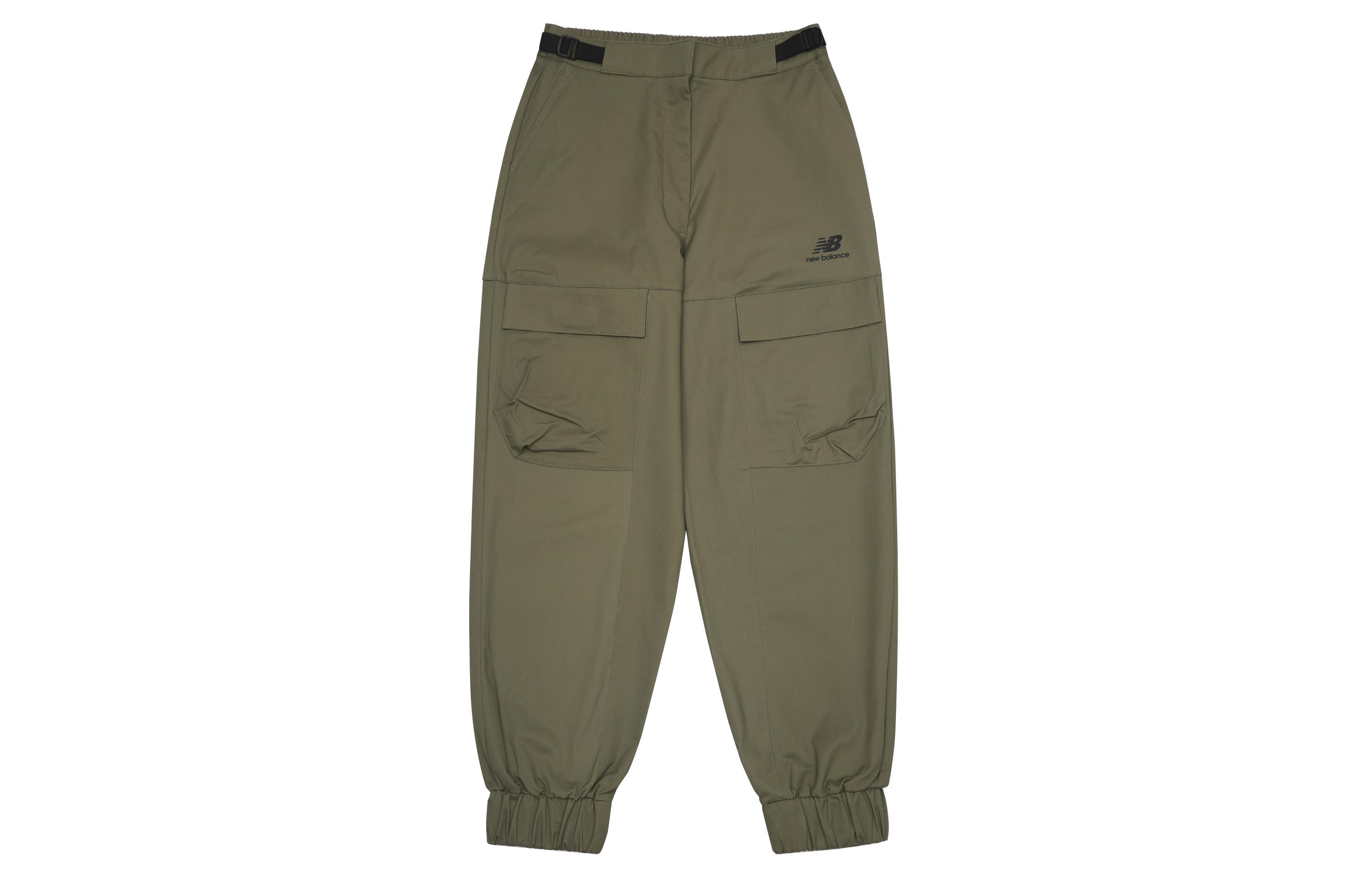 New Balance Knitted Sweatpants Women s Olive Moderate Cuffed Pants AWP13320-OLG M