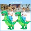 Dinosaur Green Inflatable Costume Adults Child Christmas Halloween Up Dress