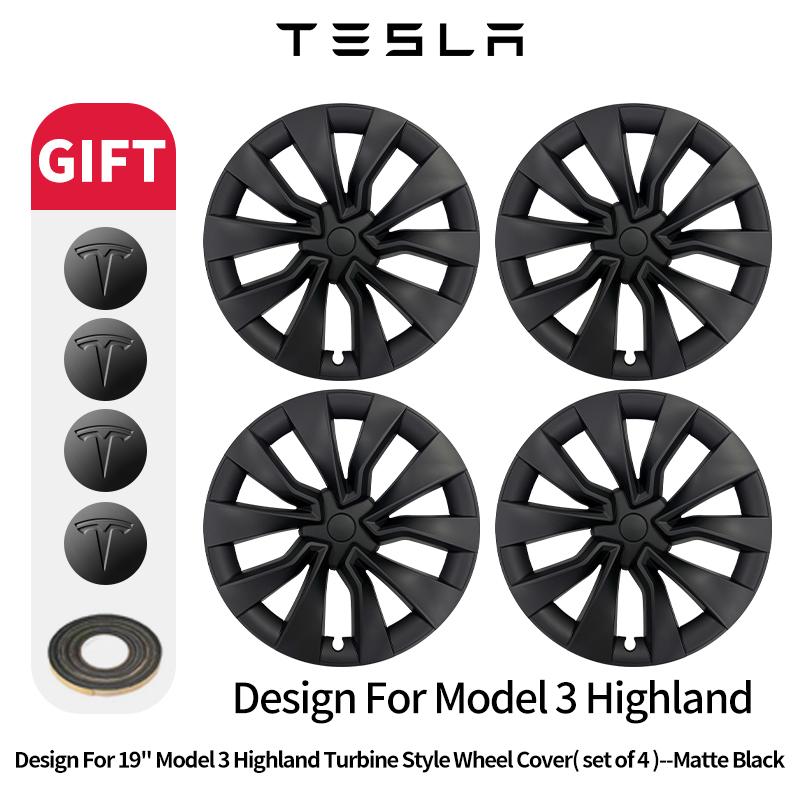 

4PCS 19 Inch Wheel Cover Design for Tesla Model 3 Highland (2023-2025) Hub Cap Replacement Automobile Hubcap Full Rim Wheel Cove Tesla&2023-2025&Model3 Highland 19in