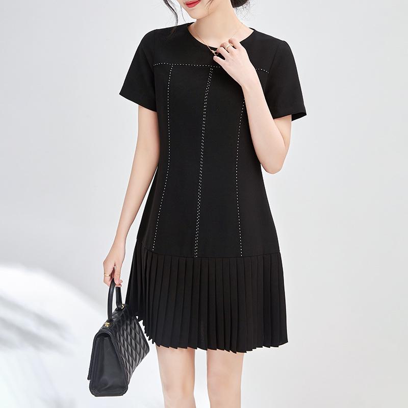 Nanyou Elegant Professional Pleated Slimming Dress - Women s Clothing Large