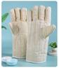 High-Temperature Resistant Industrial Baking Gloves - Five-Finger, Anti-Scald, Heat-Insulating, Wear-Resistant, Thickened Protection.