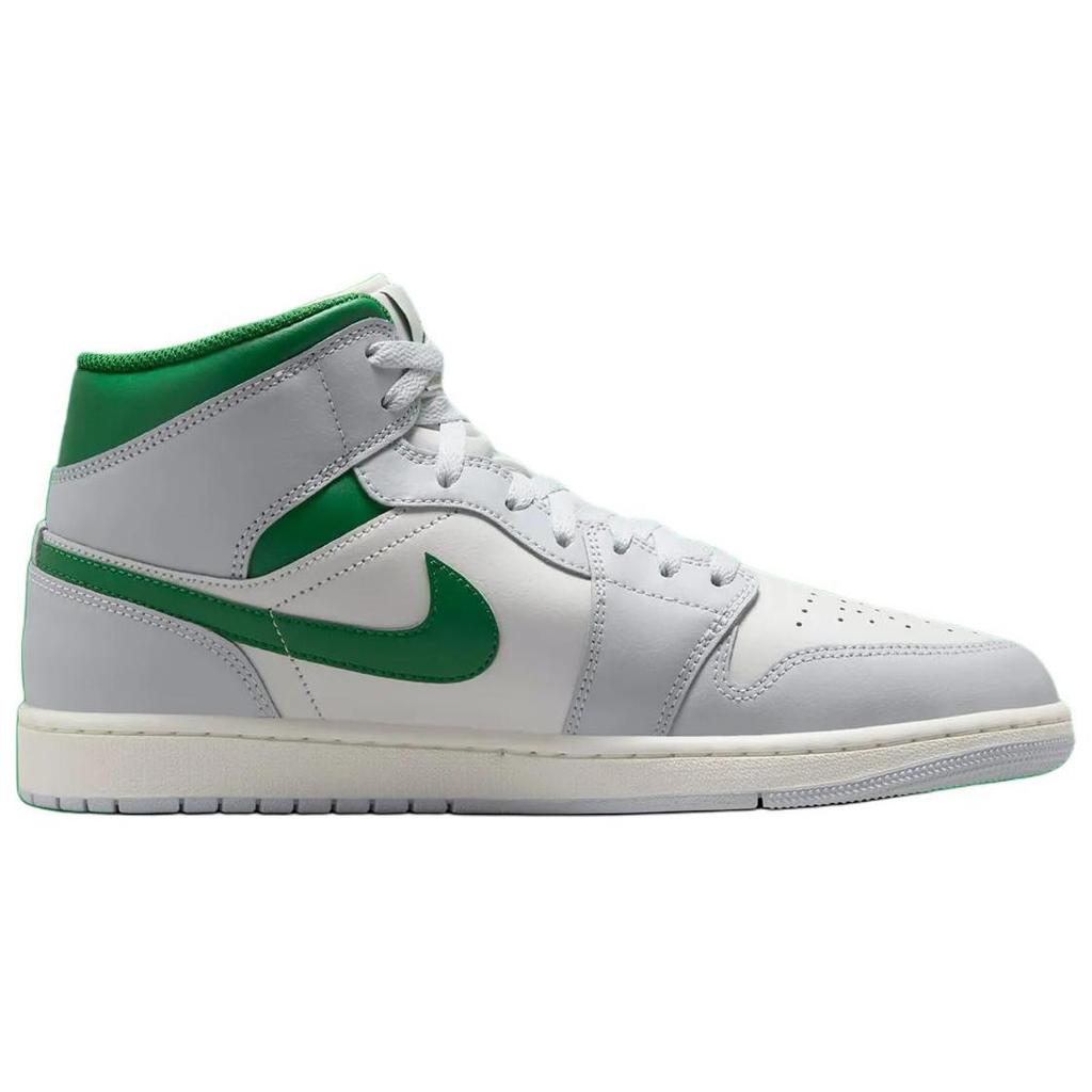 New JORDAN 1 Mid White Pure Platinum Pine Green DQ8426-142