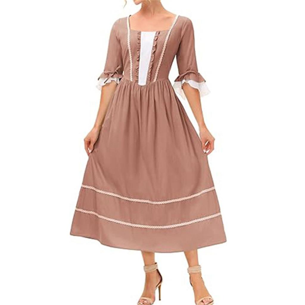 Dámské jednobarevné vintage dvorní korzetové Cos šaty