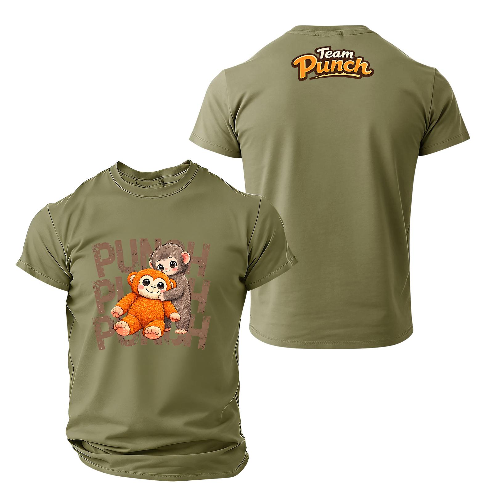 

Мужская повседневная футболка с круглым вырезом и коротким рукавом L армия зеленый