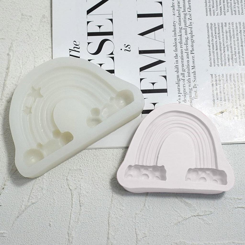 Silicone Candle Molds Rainbow Bridge Shaped Silicone Clay Moulds Resin Casting Mold Silicone Material Home Decorations