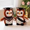 Graduation Wise Owl Plush Toy with Cap - Student Souvenir