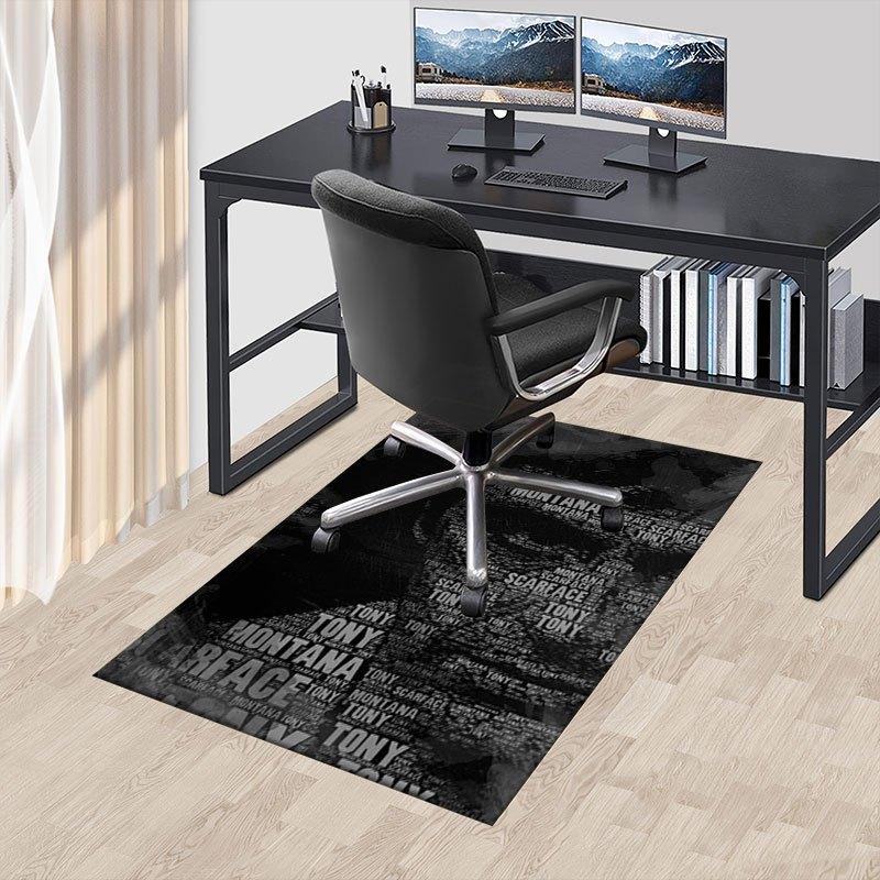 1pc Scarface Office Carpet Chair Mats Soft, Comfortable, All Season,Perfect for Home, Bedroom, or Office Decor, Perfect Gift for