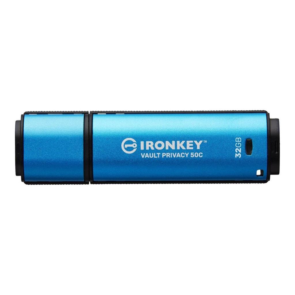Kingston IronKey Vault Privacy 50C USB flash drive 32GB Black, Blue