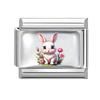 1PC Creative Personalized Tulip Lovely Cats Rabbit Star Heart Italian Charm Fit 9MM Stainless Steel Bracelet DIY Making Gift