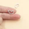Silver Heart Buckle Necklace Enhancer Shortener Love Heart Clasp DIY Bracelet Pendant Jewelry Connector