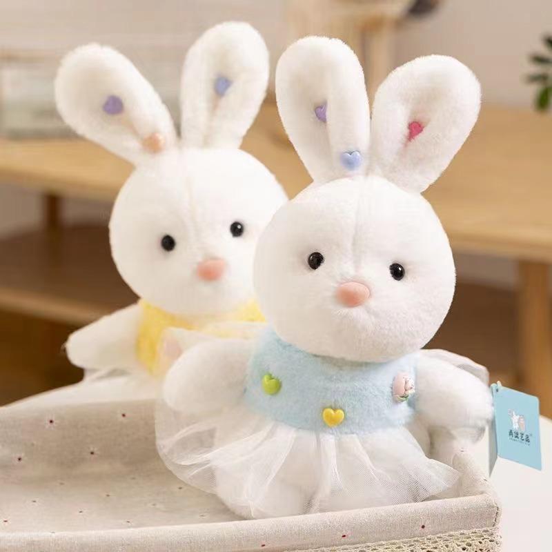 Cute 8-inch Rabbit Doll Super Cute Bit Rabbit Plush Toy Doll Birthday Gift for Girls