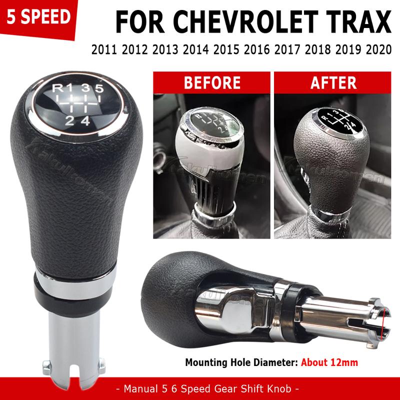 Manual Transmission 5/6 Speed Gear Shift Knob Lever Boot For Chevrolet Trax 2011 2012 2013 2014 2015 2016 2017 2018 2019 2020