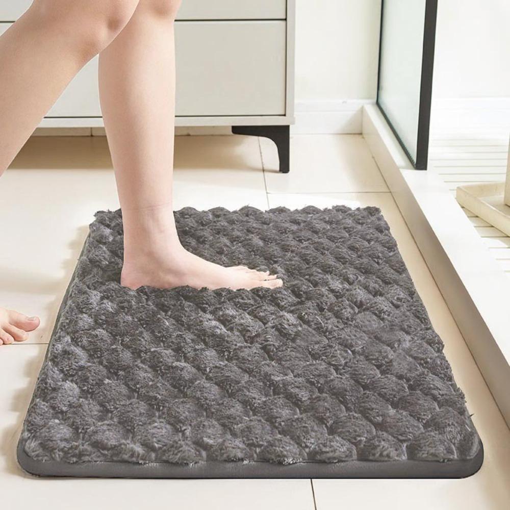 

Non-slip Bath Mat Practical Shower Doormat New Door Gasket Bathroom темно-сірий колір