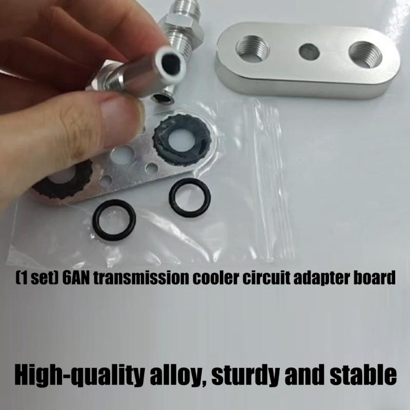 6AN Transmission Line Adapter Plate For 6L80E 8L90E With Aerospace Aluminum Construction And Customizable Fittings
