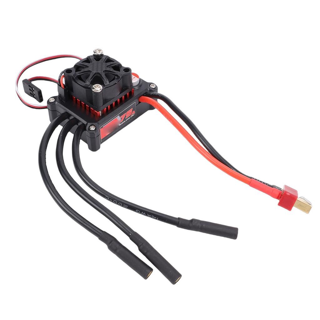 75A Brushless ESC for RC Car Boat Electronic Speed Controller with Built in BEC T Plug for 540 3650 3660 3674 Brushless Motors