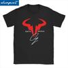 T-shirt con Simbolo Rafael Nadal da Uomo e Donna Giocatore di Tennis Top in Puro Cotone Maglietta Vintage a Maniche Corte Girocollo T-shirt Stampata
