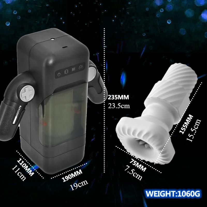 Automatic Thrusting Vibrating with Heating Masturbation for Men Real Vagina Blowjob Male Masturbators