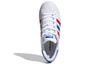 adidas Originals SUPERSTAR J Low Top Kids' Skateboarding Shoes White Red Blue Teenagers FW5851