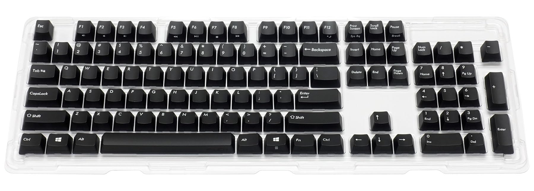 

FILCO PBT molded keycap set for Majestouch 104 English with key FKCS104EBTZ 2-color replacement, keys, layout, puller, black,