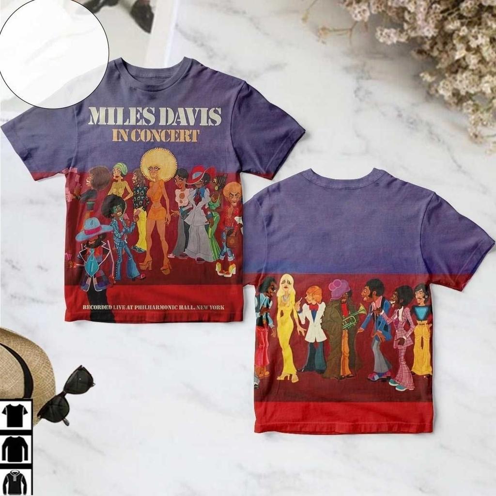 Miles Davis In Concert Album Cover 3D T-shirt S to 5XL PP2863