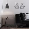 2 PCS Coffee Bar Wall Decor - Wall Sticker with Two Coffee Cup Art - Removable Signs for Kitchen, Office, Home, Shop, Cafe, Pub, Restaurant - 12.2 x