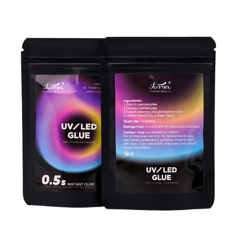 1 Stück 3/5 ml UV-LED-Lampe Schnelltrocknender Wimpernkleber Aufheller 1 Sek. Schnellhärtender Kleber Wimpern Professionelles Wimpernkleber-Make-up-Werkzeug
