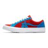 Golf le Fleur* x Converse One Star Ox Květinový trend Protiskluzové a odolné proti oděru Nízké deskové boty Unisex Červená a modrá