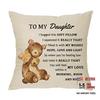 1pc XUNLIZXY To My Throw Pillow Cover Gift - Funny Pillow Cover for Daughter