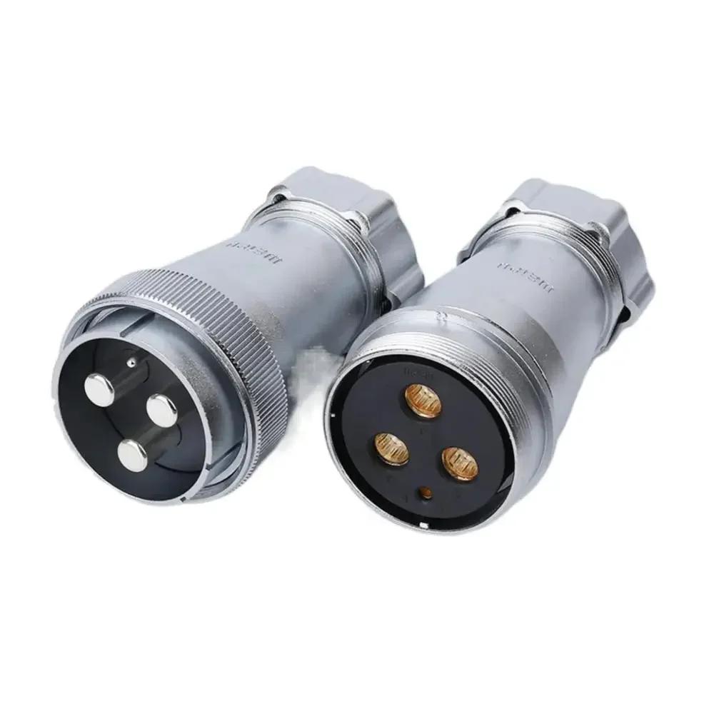WEIPU WS55 TP+ZP 4 7 40 53 61Pin Panel Waterproof Connector Male Plug Female Socket Power Adapter Screw Solder Install Charger