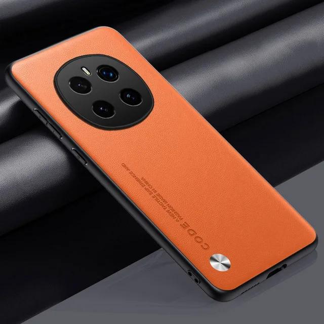 Plain Leather Case For Honor Magic 7 Pro Magic7  Camera Protect Cover For Honor Magic 7