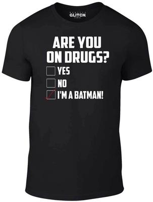T-shirt Are you on Drugs - T-shirt drôle blague super-héros high weed cadeau mode