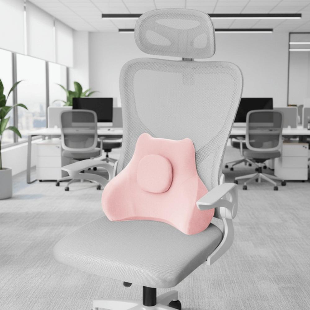 Comfortable Ergonomic Lumbar Support Cushion Rebound Breathable Waist Pillow Comfort Padding Office Seat Back Car Seat