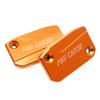 CNC Front Brake & Clutch Fluid Reservoir Cover Cap For KTM 125 150 200 250 300 350 450 500 EXC EXCF SX SXF XCF XCW TPI Six Days