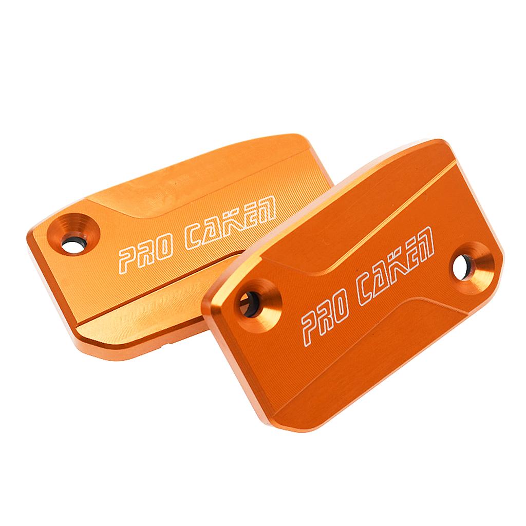 CNC Front Brake & Clutch Fluid Reservoir Cover Cap For KTM 125 150 200 250 300 350 450 500 EXC EXCF SX SXF XCF XCW TPI Six Days