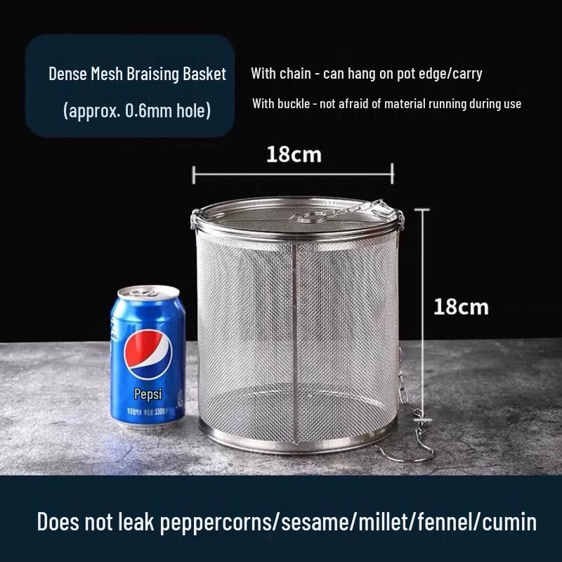 304 Stainless Steel Fine Mesh Spice Infuser Basket