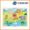 PINKFONG Animal Peg Puzzle – 8 Pieces